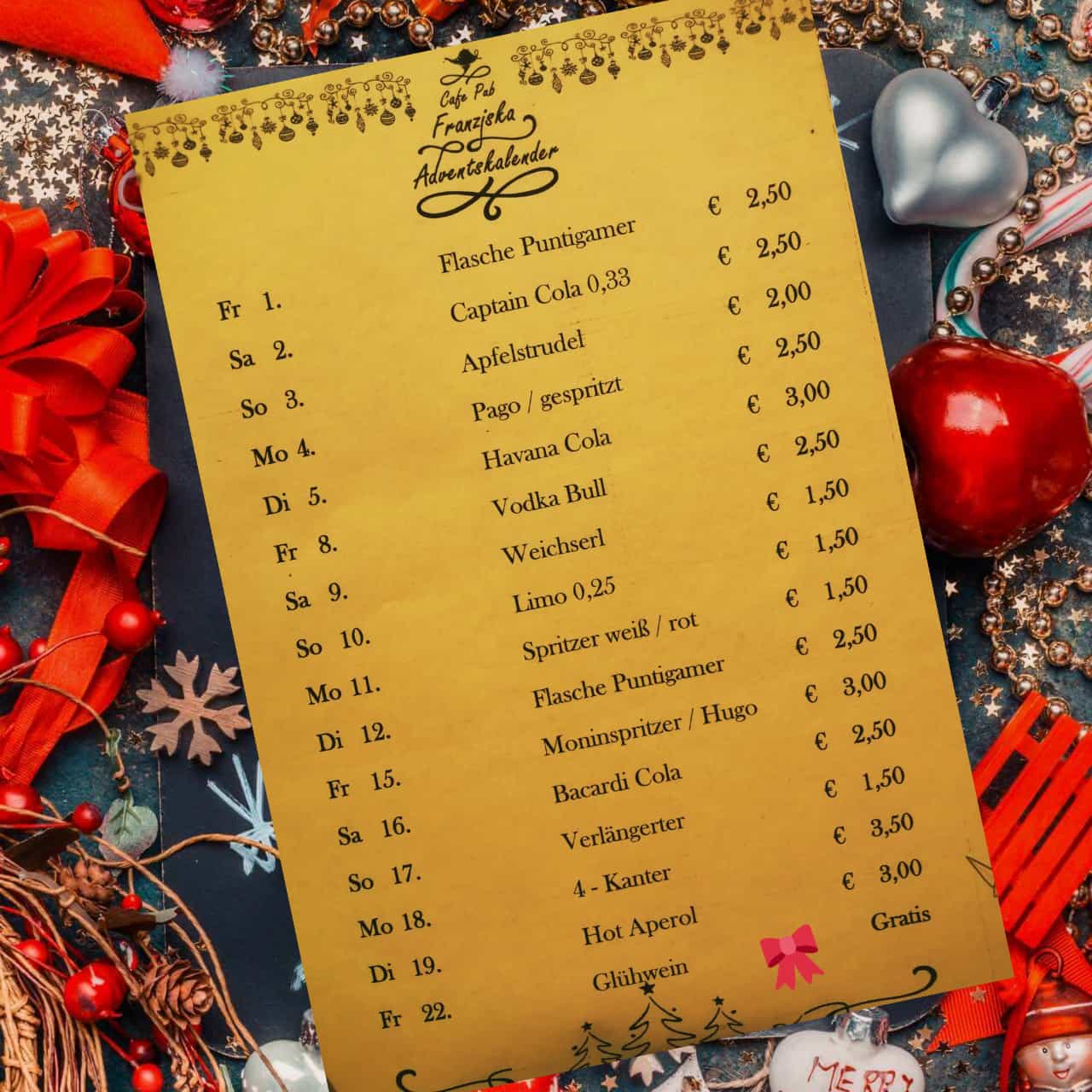 Cafe-Franziska Adventskalender
